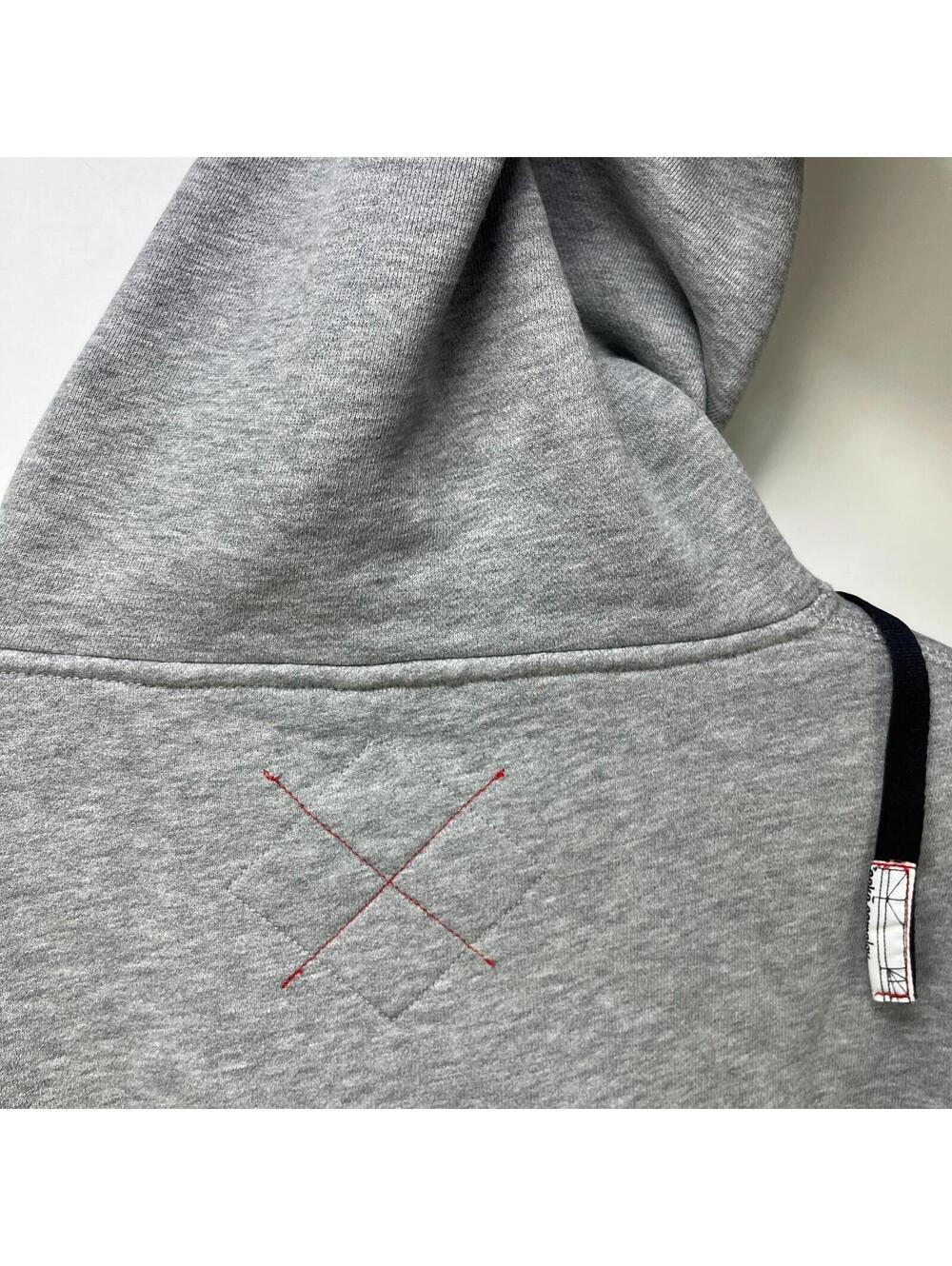 Vtg Ecko Unltd Gray Embroidered Rhino Pullover Hoodie XL - Picture 10 of 11